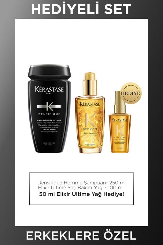 Kerastase Densifique Erkeklere Özel Yoğunlaştırıcı Saç Bakım Seti - 1