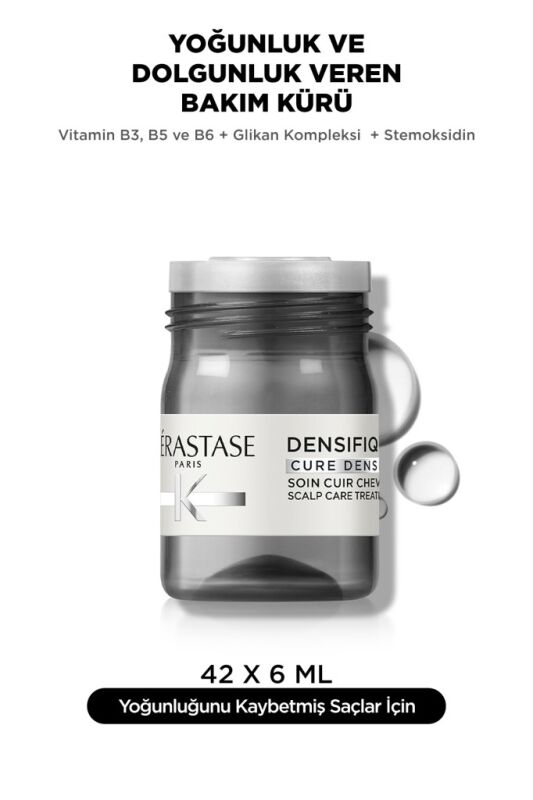 Kerastase Densifique Saç Yoğunluğu Ve Dolgunluğunu Artıran Kadınlar Için Saç Derisi Bakım Kürü 42*6m - 2