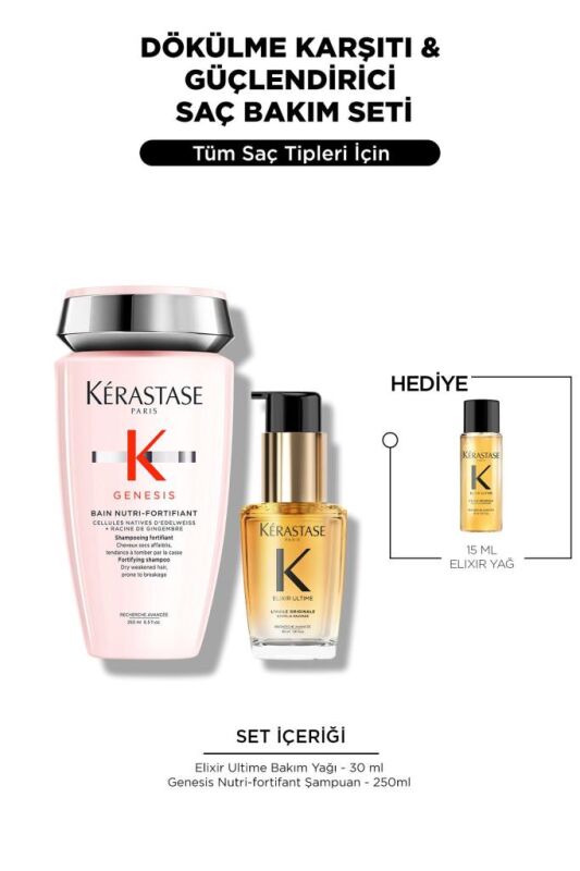 Elixir & Genesis Dökülme Karşıtı & Güçlendirici Saç Bakım Seti - 1