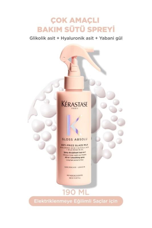 Kerastase Gloss Absolu Elektriklenmeye Eğilimli Saçlar Için Çok Amaçlı Bakım Sütü Spreyi 190 ml - 1