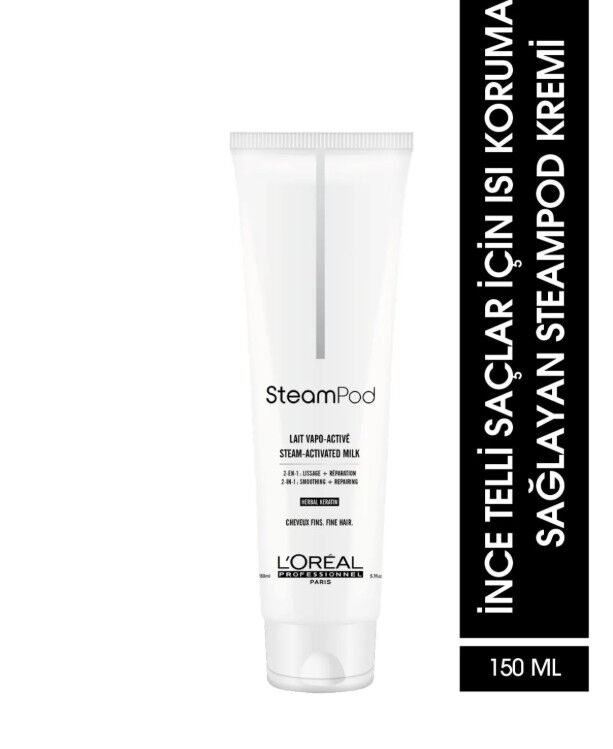 L'oreal Professionnel Steampod İnce Saçlar için Keratin Süt 150 ml - 1