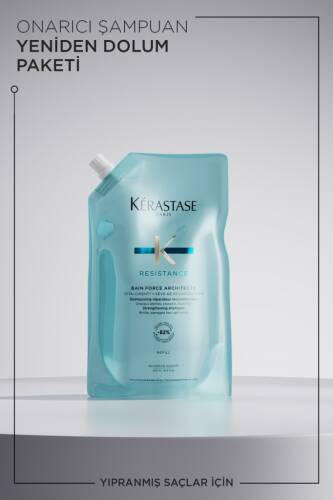 Kerastase Resistance Bain Force Architecte Zayıf Ve Yıpranmış Saçlar Için Onarıcı Şampuan 500 ml - 2