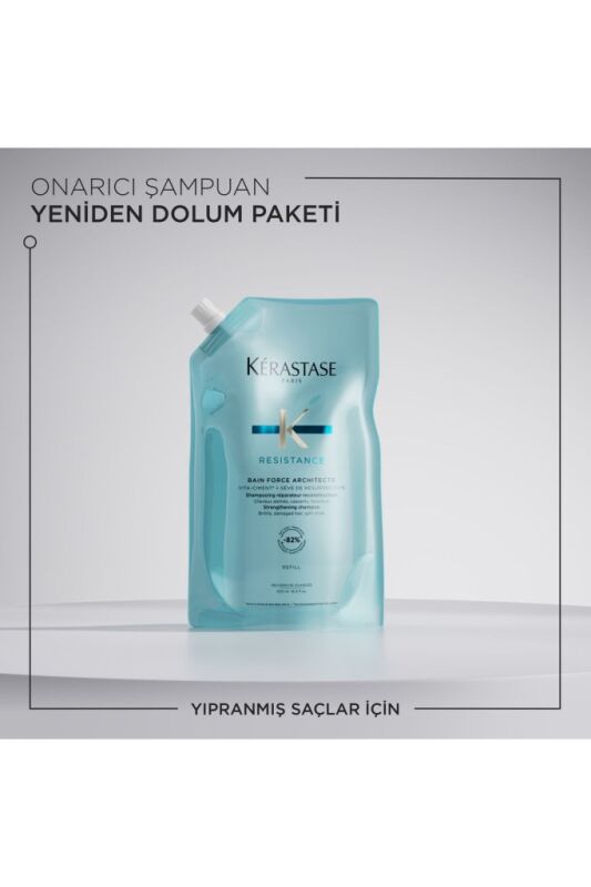 Kerastase Resistance Bain Force Architecte Zayıf Ve Yıpranmış Saçlar Için Onarıcı Şampuan 500 ml - 7