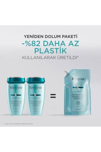 Kerastase Resistance Bain Force Architecte Zayıf Ve Yıpranmış Saçlar Için Onarıcı Şampuan 500 ml - 8