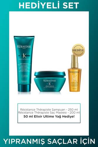 Kerastase Resistance Therapist Yoğun Onarıcı Saç Bakım Seti