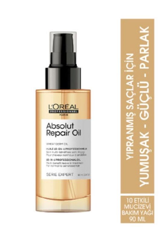 Serie Expert Absolut Repair 10 in 1 Yıpranmış Saçlar için 10 Etkili Mucize Bakım Spreyi 90 ml - 1