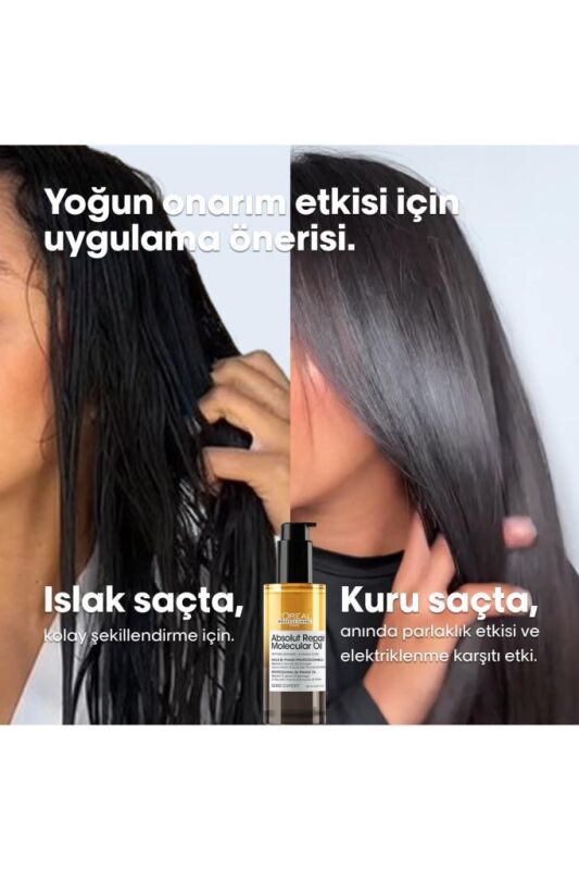 Serie Expert Absolut Repair Molecular Çift Fazlı Profesyonel Bakım Yağı 90 ml - 6