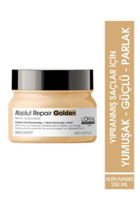 Serie Expert Absolut Repair Yıpranmış Saçlar Için Onarıcı Altın Maske 250 Ml - 1