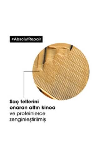 Serie Expert Absolut Repair Yıpranmış Saçlar Için Onarıcı Altın Maske 250 Ml - 4