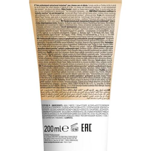 Serie Expert Absolut Repair Yıpranmış Saçlar İçin Onarıcı Saç Bakım Kremi 200 ml - 3