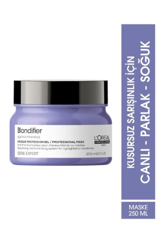 Serie Expert Blondifier Kusursuz Sarışınlık Sağlayan Maske 250 Ml - 1