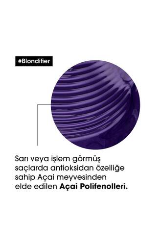 Serie Expert Blondifier Kusursuz Sarışınlık Sağlayan Mor Şampuan 500 ml - 4