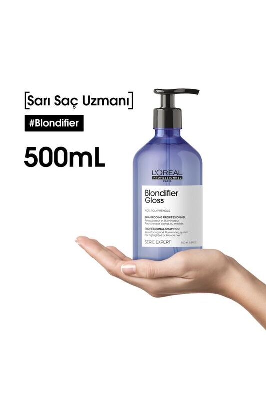 Serie Expert Blondifier Kusursuz Sarışınlık Sağlayan Mor Şampuan 500 ml - 6