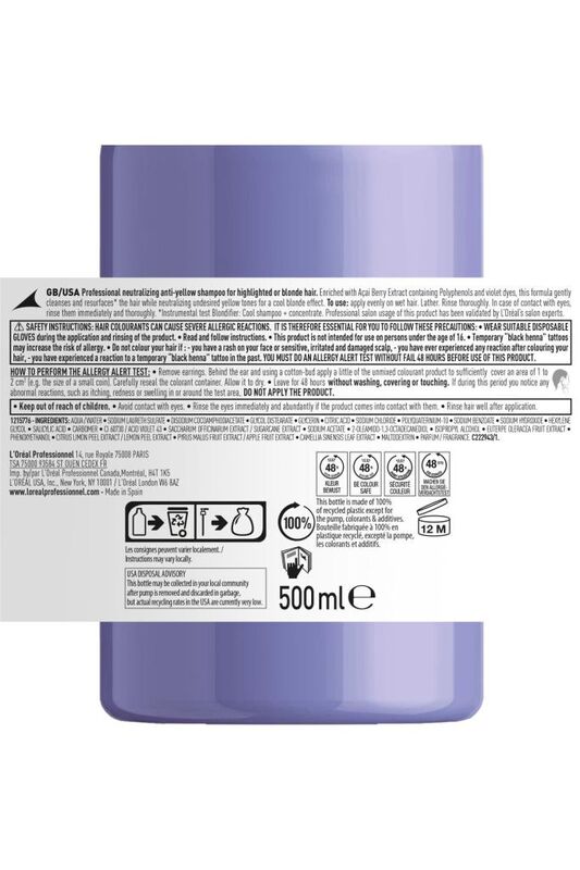 Serie Expert Blondifier Kusursuz Sarışınlık Sağlayan Mor Şampuan 500 ml - 8