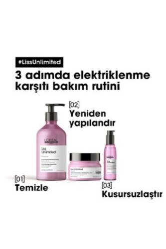 Serie Expert Liss Unlimited Elektriklenme Karşıtı Ve Yumuşaklık Veren Şampuan 500 Ml - 5