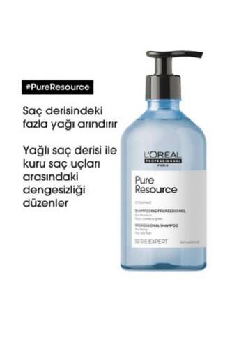 Serie Expert Pure Resource Yağlı Saçlar Için Arındırıcı Şampuan 500 Ml - 2