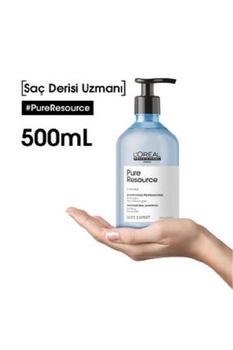Serie Expert Pure Resource Yağlı Saçlar Için Arındırıcı Şampuan 500 Ml - 4