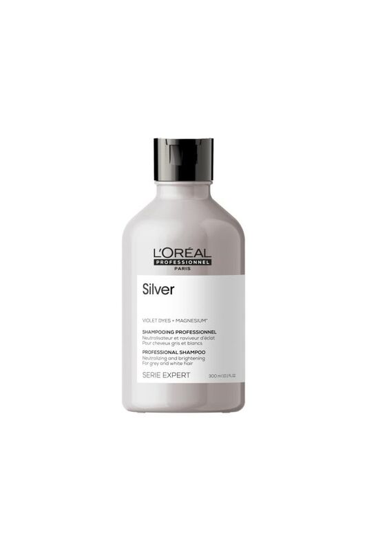 Serie Expert Silver Çok Açık Sarı, Gri Ve Beyaz Saçlar Için Renk Dengeleyici Mor Şampuanı 300 Ml - 2